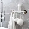 Nouveau crochet en plastique bain ventouse vide cadre serviette Double Flexible mur outil étagères sur porte maison salle de bain cuisine porte-chapeau cintre