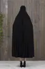 Etniska kläder abaya dubai klär kvinnor muslimska kaftan marocain kalkon hijab ramadan huva lång mantel femme musulmane khimar islamiska