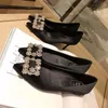 2023 Black Brand Rhinestone Woman High Obcasy Buty Wskazane palce satynowe tkanina błyszcząca diamentowa robota but moda butę dla kobiet butów 41