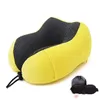Pillow Memory Foam Ushaped Neck Soft Travel for Airplane Office Nap Cervical Pillows Flight Sleeping Head Support 230626