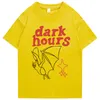 Męskie koszulki męskie Hip Hop T Shirt Streetwear Dark Bat Graphic T-shirt Summer Short Sleeve Tshirt HARAJUKU TEE TEE BAWIEŃ LUSKIE 230625