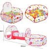 Baby Rail 1.5M Large Ball Pit Portable Baby Playpen With Basket Hoop Folding Ocean Ball Pool With Crawl Tunnel Camping Tent Toys For Kids 230625