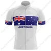 Wielershirts Tops Australië National Team Wielershirt Zomer Wielerkleding Heren Mountain Racefiets Shirts Racefiets Top MTB Maillot 230625