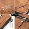 Luxury Brand Mini Wallet Korean Version Men's Long with Leather Zip-per Fashionable and Casual Handbag Large Capacity Multi Card Mobile Phone Bag
