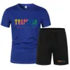 Men's Tracksuits Summer Discount Men's Set TRAPSTARS Sportswear Short Sleeved T-shirtShorts Y2k Men's Sportswear Set Fashion Y2k 230625