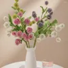 Flores decorativas de plástico artificial taraxacum dente de leão ramo de flores decoração de casa de alta qualidade buquê diy arranjo falso a granel