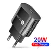 Chargeur rapide 20W PD Adaptateur de charge rapide USB C Chargeurs muraux de type C