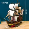 Model Set 3D Wooden Puzzle Vintage Sailing Boat Sailboat Pirate Ship Model Royal Queen Kit DIY Decoration Toys for Adult Kids 230625