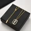 Designer Letter Necklace Pendant For Men Womens Gold Chain Necklaces Luxury Fashion Women Jewelry Mens Unisex Chin Necklaces