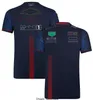 2023 Redbulls T Shirts F1 Team Driver's Clothing Men's Short Sleeve Round Neck Racing Clothing Fashion Plus Size Snabbtorkande T-shirt Anpassning för män och kvinnor