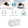 Almohada Allround Sleep Egg Sleeper Memory Foam Suave ortopédico Dolor de cuello Liberación 3D Micro Airball Deep 230626