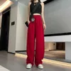 American Fashion Mopping Banana Harem Pants Plus storlekar High Street Spicy Girl Red Wide Leg Pants Female Minority Design Casual Sports Pants