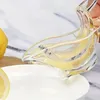 1 st bärbar elegant fågelformad transparent manuell citron Juicer Orange Lemonsyra granatäpple juicer, biff krydda verktyg