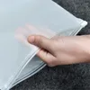 Sacs de rangement 5 pièces givré clair en plastique paquet tissu sac de voyage personnalisé étanche fermeture à glissière auto-scellant mat Portable