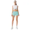 L8240B SHORT HIGH RESPENDIDO DE YOGA BRILHAÇÃO SWIFT TABORT SWIFT Alinhado 2,5 em shorts de corrida rápida seca