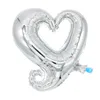 18Inch Party Decoration Love Heart Balloon Aluminium Foil Hearts Formed Valentines Balloons Romantic Wedding Decor Balloon TH0400