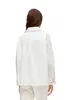 Designer Women T Shirt Badge Denim Shirt Long Sleeve Anagram Spring Summer Breathable Tee Lapel Neck Tees Letter Embroidery White