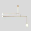 Hängslampor konstlinjer ljus postmodern designer heminredning ljusarmaturer matsal lyster levande kök bar hängande lampcd