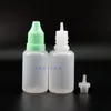 20 ml 100 st högkvalitativa LDPE -plastdropparflaskor med Tamper Proof Caps Tips Säker e Cig Squeezable Bottle Thin Nipple Nunhk