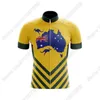 Wielershirts Tops Australië National Team Wielershirt Zomer Wielerkleding Heren Mountain Racefiets Shirts Racefiets Top MTB Maillot 230625