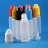 100セット10ml 1/3オンスのプラスチックドロッパーボトル付き児童保証帽LDPE液体eシガン蒸気ジュースオイル10 ml WLSSM
