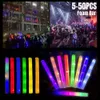 Bastões de luz de LED RGB LED Glow Foam Stick Tubo de alegria Luz colorida que brilha no escuro Aniversário Suprimentos para festa de casamento Festival Decorações para festas 230625