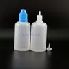 50 ML Lot 100 Pcs High Quality Plastic Dropper Bottles With Child Proof Caps and Tips Safe E cig Squeeze Bottle long nipple Wdodr