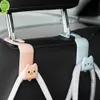 2 STUKS Leuke Cartoon Auto Haak Auto Rugleuning Haken Geen Ponsen Ruimtebesparende Auto Organizer Stand Voor Boodschappen tas Auto Rack