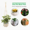 Planters Pots Hanging Plant Basket Flower Pots Hangers Handmade Balcony Wall Hanging Plant Pot for Garden Courtyard Home Decor R230621