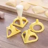 2024 4PCS Dumpling Mold Kit Reusable Diy Dough Press Ravioli Cooking Fruit Pie Cookie Cookie Cookie Cookie Cookie Cookie Set Kitchen Pastry Baking Tools Accessory