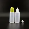 20ml 100pcs/lot ldpe子どもの証明セーフキャップ付きプラスチックドロッパーボトルチップ蒸気e液体絞り短い乳首nuvbq