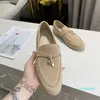 Lefu scarpe da donna in pelle di design di lusso pigro stile britannico fibbia in metallo neutro nappa casual retrò fondo piatto piede comodo