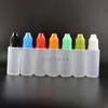 20ML 100 Pcs High Quality LDPE Child Proof Safe Plastic Dropper Bottles With long nipple Vapor e Juicy Liquid Rafcj