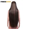Synthetic Lace Front Wigs 38 Inch Long Straight Lace Wig Pink Red Ginger Blue White Cosplay Wigs For Black Women 230524