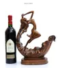 TABLANTOP VIN RACKS Creative Crafts Harts Red Wine Holder Frame Horse Deer gevir Rumdekoration Nötkreatur Porslin Animal Figurer 230625