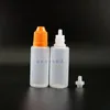 20ml 100pcs/lot ldpe子どもの証明セーフキャップ付きプラスチックドロッパーボトルチップ蒸気e液体絞り短い乳首rggdk