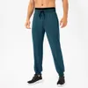 LU Pantaloncini da yoga Pantaloni sportivi da uomo Cinturino allentato Pantaloni ad asciugatura rapida Tasca con zip traspirante Pantaloni da allenamento per corsa fitness