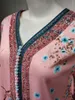 Roupas étnicas Caftan Marocain Abaya Dubai Turquia Islam Kaftan Muslim Hijab Dress Vestidos Africanos Para Mulheres Robe Arabe Kimono Femme