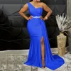 Casual Dresses Women Sexy One Shoulder Long Prom Dress Elegant Bodycon Maxi Formal Party Evening Gowns With Slit Womens Summer