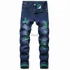 Heren Jeans 2022 Hoge Kwaliteit Mannen Casual Bla Jeans Verf Slanke Rechte Gat Biker Jeans Herfst Jean Homme Mannelijke denim Broek Plus Size 42 J230626