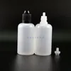 50 ML 100 Pcs/Lot High Quality LDPE Plastic Dropper Bottles With Child Proof Caps and Tips Vapor squeezable bottle short nipple Hexoo