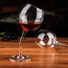 Tazze 2Pcs 300ml Calice di cristallo Piedi piegati Bicchiere di vino rosso Coppa Borgogna Bordeaux Bicchieri di champagne Festa di nozze Compleanno Coppia Regali 230626