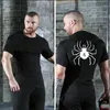 Erkek Tişörtleri Anime Hunter X Hunter Sıkıştırma Tshirt Hızlı Kuru Kuru Koşu Spor Salonu Fitness Sıkı Spor Giyim Yaz Nefes Alabilir Örümcek Kısa Kollu 230625