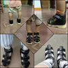 Sandalen Ortoluckland Kinderen Jongens Orthopedische Zwarte Wandelschoenen voor Kinderen Kleine Baby Verstelbaar Schattig Gesloten Teen Schoeisel 230626