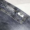 Mäns jeans Elastiska midja Jeans Men's Blue Grey Retro Bleached Baggy Fashion DString avsmalnande Haron Jeans denim Byxor Streetwear J230626