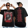 Erkek T-Shirt Rap Playboi Carti Avrupa ve Amerikan Sokakları Vintage HipHop TShirt Erkek Kısa Kollu Pamuklu T Shirt Müzik Tee Gömlek Giyim T230626