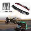 Motorradhelme Gummisägen Klinge Warhawk Spikes Streifen Helmzubehör Mohawks Aufkleber Punk-Stil für Scootor Pit Dirt Bike