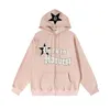 Męskie bluzy bluzy Y2K Bluza Hip Hip Hip Hip Five Winted Star Overed Hoodie Men Men Kobiet 2023 Nowy moda swobodna punkowa luźna kurtka streetwear