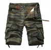 2023 Men's Shorts Mens Medium Pants Summer Cotton Outdoor Sports Beach Trend Plaid Loose Straight Large Size Cargo