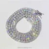 Factory Price 2mm 3mm 4mm 5mm 6.5mm Sterling Sier Lab Grown Pass Diamond Tester Necklace Vvs Moissanite Tennis Chain